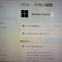 windows11インストール済　デスクトップパソコンの画像