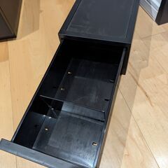 ポリプロピレン収納ケース １段 マットブラック（１個の価格です。内容欄ご確認ください。）の画像