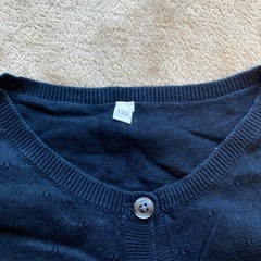 無印　130 カーディガンの画像