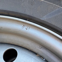 スチールホイール付きタイヤ4本セットの画像