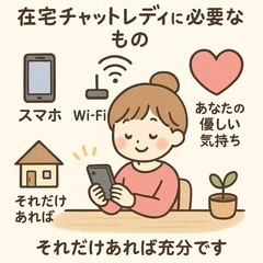 【完全即日払い、副業、バイト】手軽に在宅ワークの画像