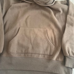 BLATE 裏起毛 ボリューム フード パーカー モカブラウンの画像