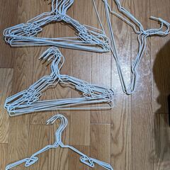 ワイヤーハンガー(肩紐用の溝付き) 25本　+　ワイヤーハンガー(肩紐用の溝付き) 4本の画像