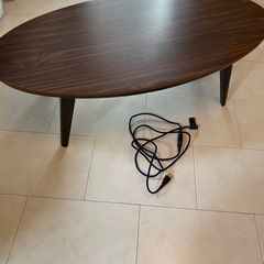 おしゃれこたつ　ブラウン　傷、少しありの画像