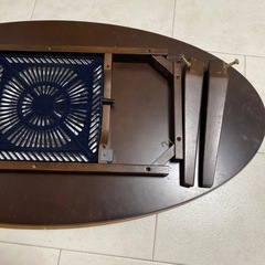 おしゃれこたつ　ブラウン　傷、少しありの画像