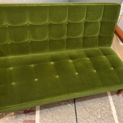 カリモク60 Kチェア　モケットグリーンの画像