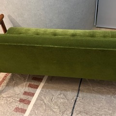 カリモク60 Kチェア　モケットグリーンの画像