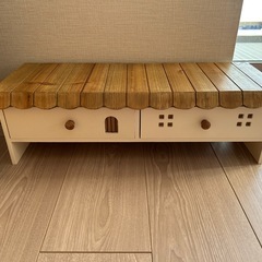 （受付終了）3COINS おうち モニタースタンド デスク収納  の画像