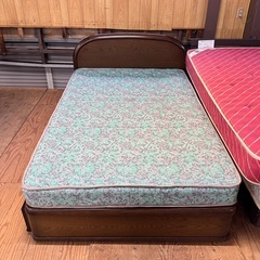 A1834🌟配送♻️組み立て🉑‼️セミダブルセットドレス付き引き出しあり🌟の画像