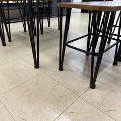 J3285【リユースのサカイ柏店】　ダイニングテーブルセット　椅子4脚付　クリーニング済みの画像