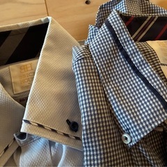 【訳あり】メンズ長袖ワイシャツ8点（コムサ、BRICK HOUSE）の画像