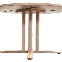 ◯未使用 22.5万 ナガノインテリア ラウンドテーブル ダイニングテーブル 丸 円卓 115cm 北欧 モダン ハードメープル DT625 ジモティ姫路の画像