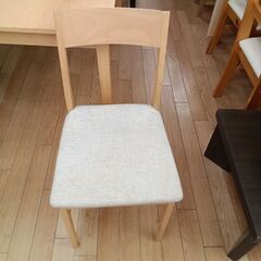 ★リユースのサカイつくば店★TK7564  2人掛けダイニングセット　椅子二脚付 ナチュラル H70×D78×W120 クリーニング済みの画像