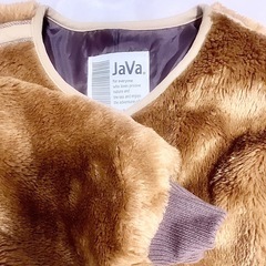 【新品】Java ファーコート　ブラウン　Mの画像