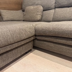 布張りカウチソファの画像