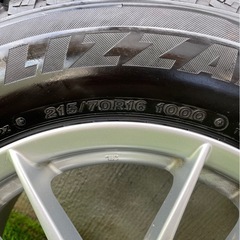 スタッドレスタイヤ＋ホイール4本セット　215/70R16 BRIDGESTONE BLIZZAK DM-V2 ＋ La Strada Purudesの画像