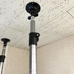 突っ張りテンションラック　メタルラック　スチールラックの画像