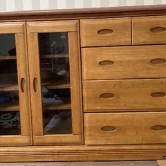 無料で譲ります！　ローボード　低めの棚の画像