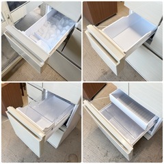 【美品‼️】シャープ 2020年製 502Lノンフロン冷凍冷蔵庫 自動製氷 プラズマクラスター 節電25 ゴールド系カラー♪の画像