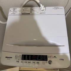 Hisense 全自動洗濯機 5.5kg HW-K55Eの画像