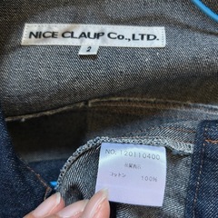 NICE CLAUP ダークデニムジャケット M①の画像