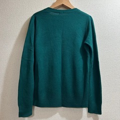 GU ダークグリーン カーディガン 長袖①の画像