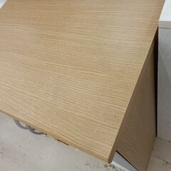 リユースのサカイ栃木店★ジモティ割あり★  食器棚 ライトブラウン×ホワイト W58×D39×H85 クリーニング済み TC11854の画像