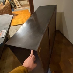 レトロガラス開閉式の棚　古民家カフェなどに♪の画像