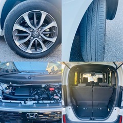 ⭕️令和5年新型N-BOXカスタム★装備充実★禁煙車★ナビ、テレビ、バックカメラ★純正ナビ1番いいやつ★乗って帰れます。の画像