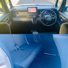 ⭕️令和5年新型N-BOXカスタム★装備充実★禁煙車★ナビ、テレビ、バックカメラ★純正ナビ1番いいやつ★乗って帰れます。の画像