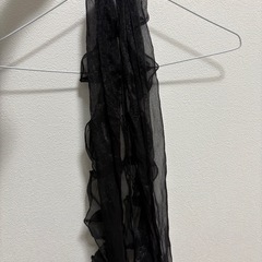 黒 ストール blackの画像