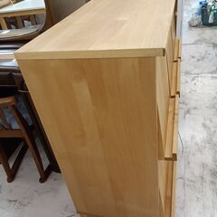 リユースのサカイ栃木店★ジモティ割あり★ 高野木工 本棚　ブックシェルフ ライトブラウン W143×D40.5×H90.5 クリーニング済み TC11856の画像