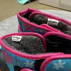 【美品】スノーシューズ ブーツ21 22cmの画像