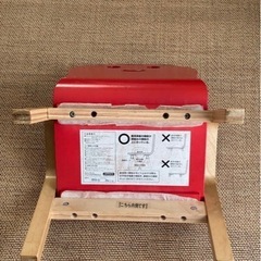 【中古】幼児イス 赤の画像