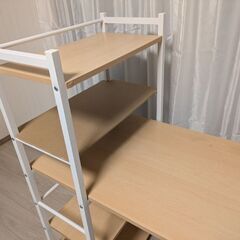 棚付きデスクの画像