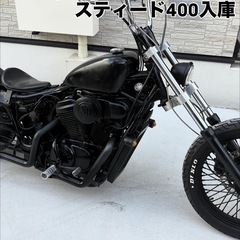 スティード400 ミッドコン　ターンアウトマフラー　カスタスの画像
