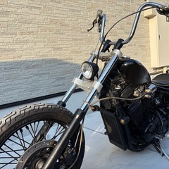 スティード400 ミッドコン　ターンアウトマフラー　カスタスの画像