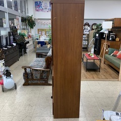 【ジモティー割引で最大15％OFF⭐️】 調味料収納付　食器棚　ブラウンの画像