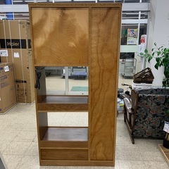 【ジモティー割引で最大15％OFF⭐️】 調味料収納付　食器棚　ブラウンの画像