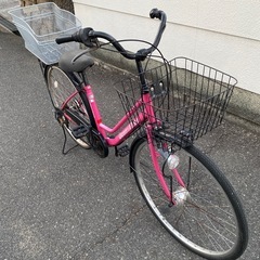 自転車 27インチ　オートライト　鍵付きの画像