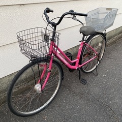 自転車 27インチ　オートライト　鍵付きの画像