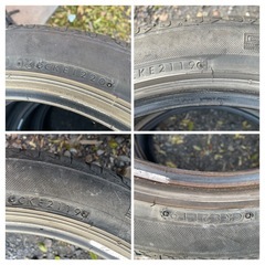 中古タイヤ4本215/45r17の画像