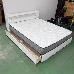 A1835🌟配送♻️組み立て🉑‼️クイーンベッドセットマットレス...