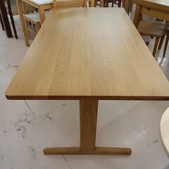リユースのサカイ栃木店★ジモティ割あり★ 無印良品 テーブル ライトブラウン W130×D70×H65 クリーニング済み TC11859の画像