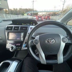 名古屋市発 超美車 トヨタ プリウスα  上位Gグレード 7人乗り 車検長い 傷なし パールホワイト の画像