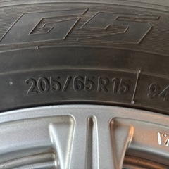 15インチ　205/65/15タイヤホイールセットの画像