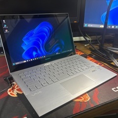 ノートパソコン SONY VAIO Windows11 25H2 i5-4500U メモリ4GB SSD128GB Office2021 タッチパネル搭載の画像