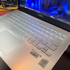 ノートパソコン SONY VAIO Windows11 25H2 i5-4500U メモリ4GB SSD128GB Office2021 タッチパネル搭載の画像