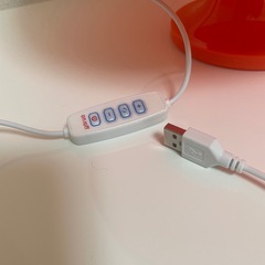 テーブルランプ　テーブルライト（オレンジ）の画像