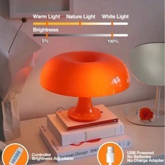 テーブルランプ　テーブルライト（オレンジ）の画像
